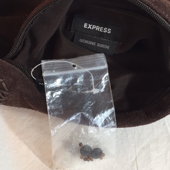 Express | Bags | Express Brown Genuine Suede Purse Excellent | Poshmark